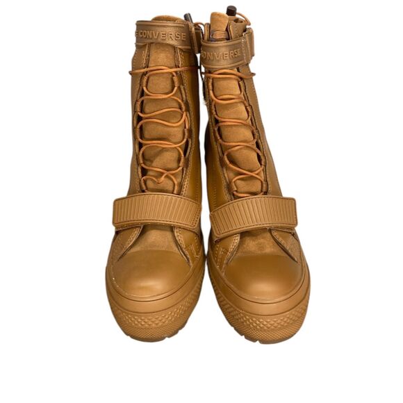 NIB Converse GR82 Boots Clove Camel Brown Leather Chunky Heel Lugged Sole 7.5 - Picture 7 of 10